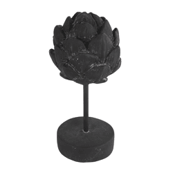 Countryfield beeld artisjok op voet Davor zwart 23 cm