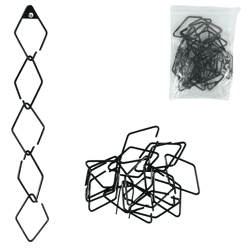 Verbindingsringen metaal zwart 8 cm ca. 20 stuks