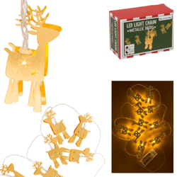 Out of the blue lichtketting rendier LED op batterij 184 cm