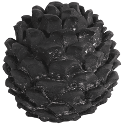 Countryfield beeld dennenappel Donato L zwart 18 cm