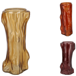 Vaas Tree bruin 26 cm 3 assorti