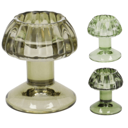 Theelichthouder Nova Mushroom Green 9 cm