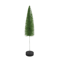 Countryfield kerstboom op voet Glitter groen 28 cm