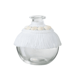 J-Line vaas Schelp S wit 10 cm
