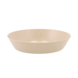 Schaal voor amberblokjes metaal beige 12 cm