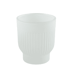 Countryfield theelichthouder Tirza mat wit 8,5 cm