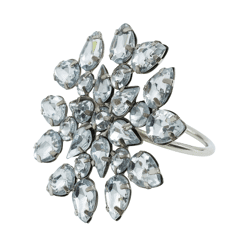 PTMD servetring Steinar zilverkleurig 7 cm