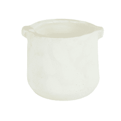 D&M Depot bloempot met handgrepen wit 10 cm