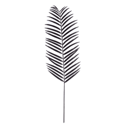 Light & Living kunsttak Palm metallic zwart 110 cm