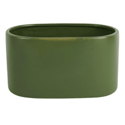 D&M Depot bloempot ovaal Basic kaki 26 cm