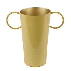 Countryfield vaas Fido L geel 20 cm