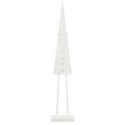 J-Line kerstman op voet wit 117 cm