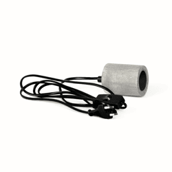 Annas Collection hanglamp fitting E27 hout grijs 3 m
