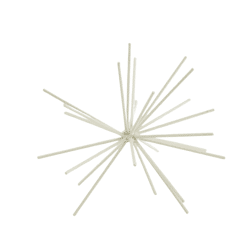 Housevitamin ornament Firework metaal beige 15 cm