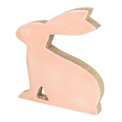 Figuur haas roze 21 cm