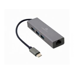 CableXpert USB-C Gigabit network adapter with 3-port  A-CMU3-LAN-01