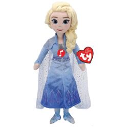 Ty 02406 - Disney Frozen 2 - Elsa Prinzessin Plüsch mit Sound - 40 cm