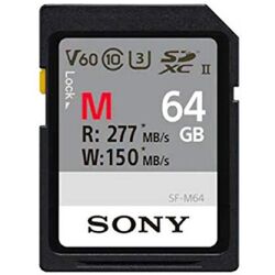 Sony SDXC M series 64GB UHS-II Class 10 U3 V60 - SF64M