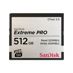 Sandisk CFAST 512GB  2.0 EXTREME Pro 525MB/s SDCFSP-512G-G46D