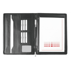 Hochwertige EUROSTYLE Schreibmappe A4 aus echtem Rindleder UVP 89,99€, bedruckt