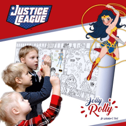 Jolly Rolly Printed Banner Roll Justice League