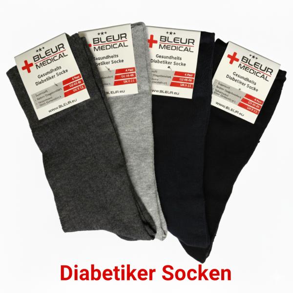 Gesundheits Diabetiker Socke (4er-Pack) – Premium