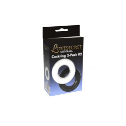 LoveSecret Sensual - LS36 - Cockring 2er-Pack 02 (Klar & Schwarz)
