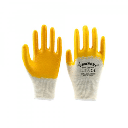 Work glove nitrile polyester 1 piece size 9-10