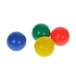 Plastikspielzeug und Puffball 3,8 cm MIX Farben