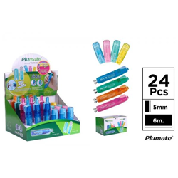 Radiergummi-Rollenset 12 Stk. + 12 Patronen - Display