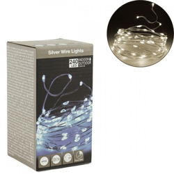 Lichterkette 240 LED EU-Stecker weiß 24 Meter