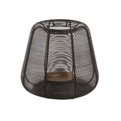 PTMD windlicht Jaden S zwart 25 cm