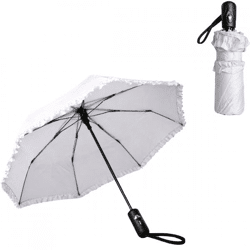 Klappbarer Regenschirm grau 95 cm