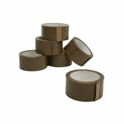 Verpakkingstape bruin 50 mm x 66 mtr