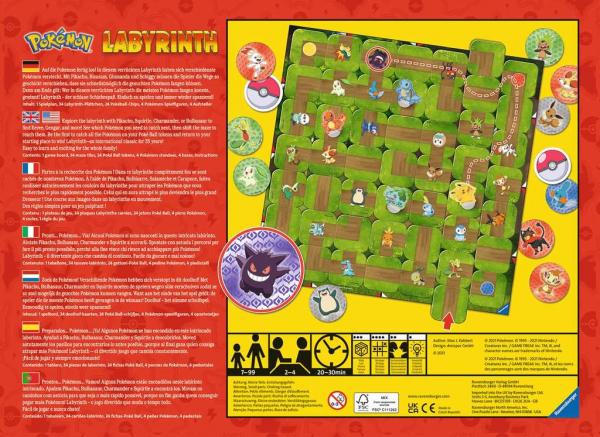 Pok&eacute;mon: Labyrinth - Brettspiel