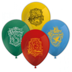 Harry Potter Hogwarts - 8 balloons - 4 assorted