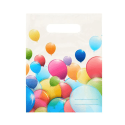 6 Party Bags - Ballons - Partytüten