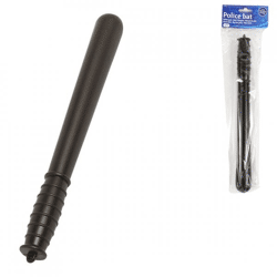 Polizeischlagstock mit Quietschgeräusch schwarz 34 cm