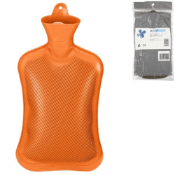 Relaxdays warmwater kruik oranje 2 L