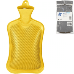 Relaxdays warmwater kruik geel 2 L