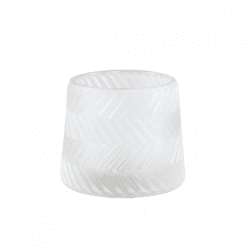 PTMD tea light holder Camila frosted glass 8 cm