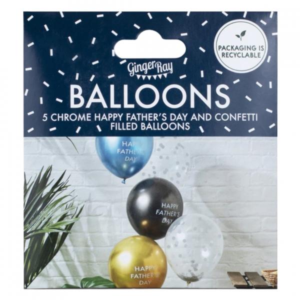 Ginger Ray Ballons Vatertag 30 cm Satz von 5