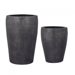 PTMD Blumentopf Mialee Aluminium anthrazit 52 cm 2er Set