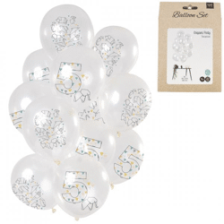 Balloons Origami numeral 5 years 30 cm set of 12
