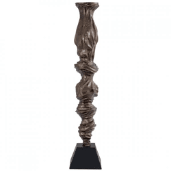 PTMD kandelaar Fleure aluminium bronskleurig L 91 cm