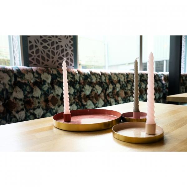 Kerzenständer rund Marrakesch bordeaux 10 cm