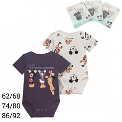 Disney baby romper Mickey Mouse 2 stuks 3 assorti
