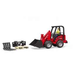 Bruder 02191 - Schäffer farm loader 2630 with figure and accessories, 1:16