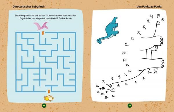 Mein gro&szlig;es Spa&szlig;- und R&auml;tselbuch Dinosaurier