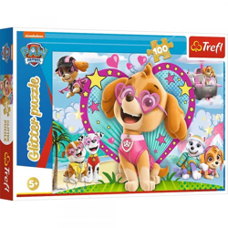 PAW Patrol / Helden Team - Glitter Puzzle 100 Teile
